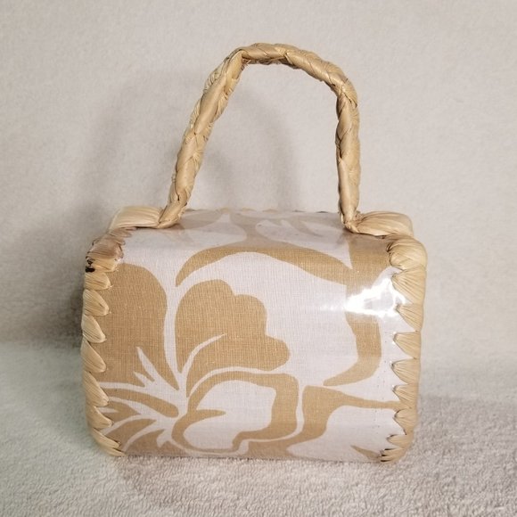 Straw handbag / purse in new condition - Picture 3 of 7